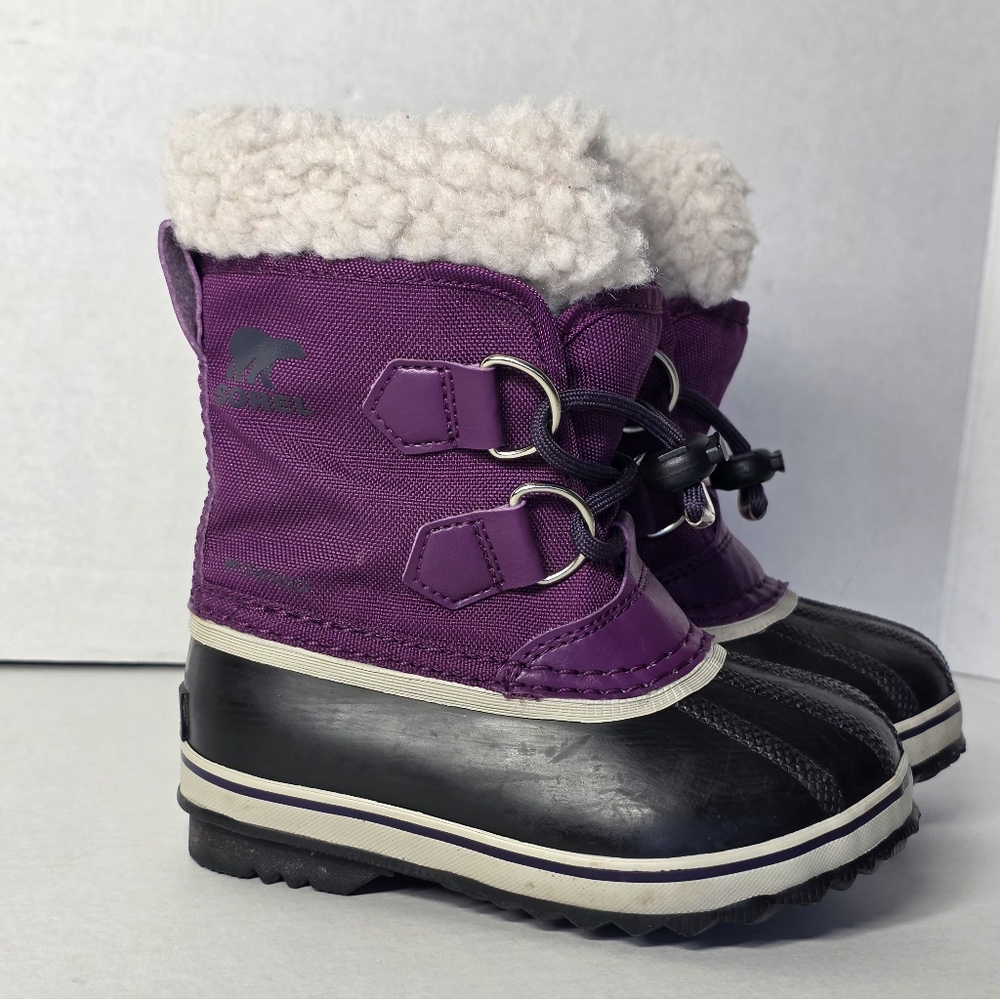 Sorel Kids Pre School Yoot Pac Winter Boots Size 8 Waterproof Non Slip